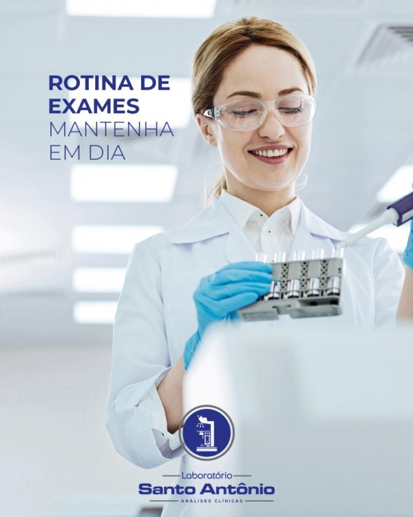 Laboratório santo Antonio Rotina de exames